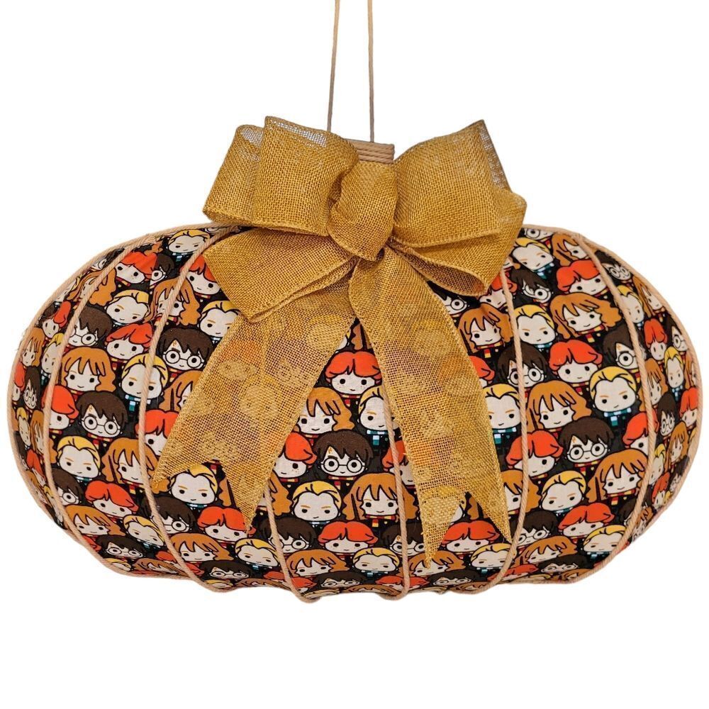 Harry Potter pumpkin Halloween wreath